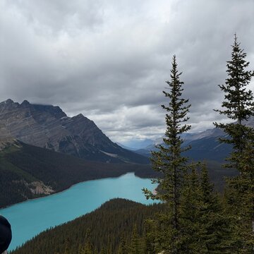 lake and mountains