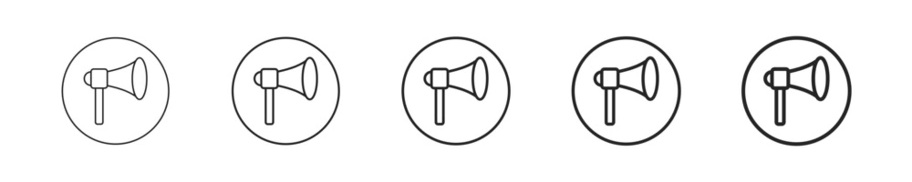 Marketing vector icon in minimalist line style. Clean editable stroke illustration with geometric design and monochrome appearance, isolated on white background