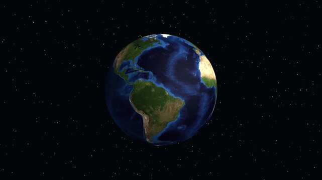 Earth Zoom Animation Transitioning from Space to Helsinki Finland
