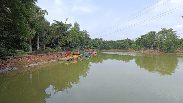 Ghaziabad , india - Water lake , A picture of water lake in city forest ghaziabad 27 september 2026