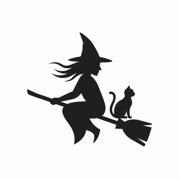 witch with a broom