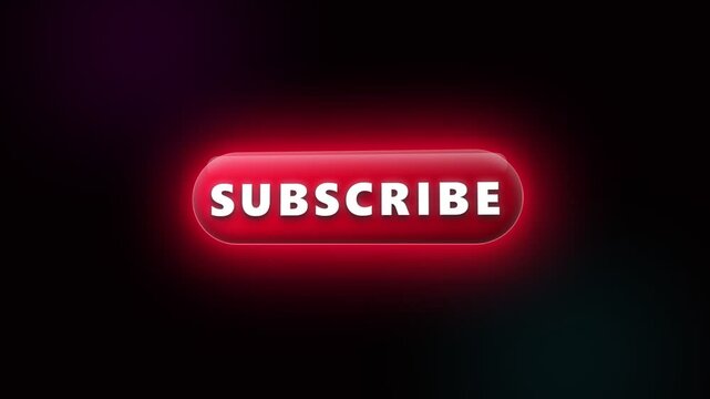 A glowing red button featuring bright white text invites online viewers to join the channel and click on the prompt to receive notifications about new content updates published by the creator