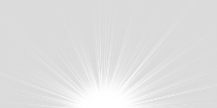 A central bright white light source radiates sharp, straight beams outward against a black background. The rays vary in intensity and length, creating a high-contrast starburst effect.