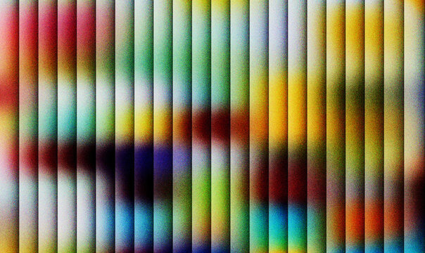Colorful vertical stripe abstract background, vibrant spectrum gradient slatted wall pattern, kinetic optical art blurred light texture, dynamic rainbow geometric backdrop for web design art