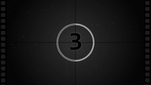 Futuristic countdown timer HUD animation with digital interface