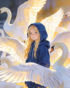 Wild Swans Fairy Tale Images – Browse 8,609 Stock Photos, Vectors