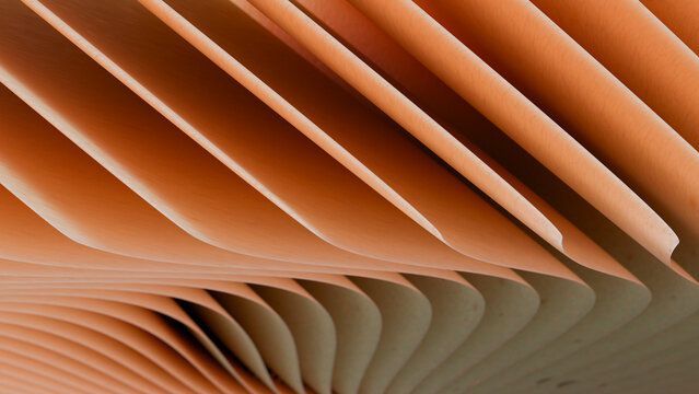 Close-up of folded pages in an open book