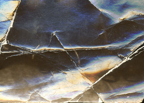Vintage dirty grunge scan photo paper texture. Old black photo worn overlay distressed background. Vintage scratched glitch effect for design. Folded Edges. Rough grunge shabby torn ripped texture.