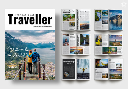 Traveller Magazine Template