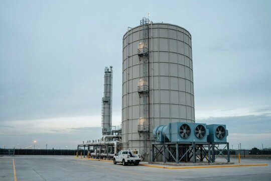 Carbon capture plant with contactor fans