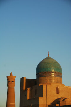 High section of a domed religious building, Bukhara, Uzbekistan