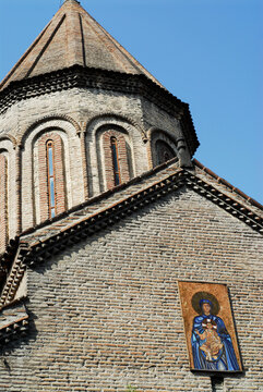 An orthodox church with conical roof, Tbilissi, Georgia