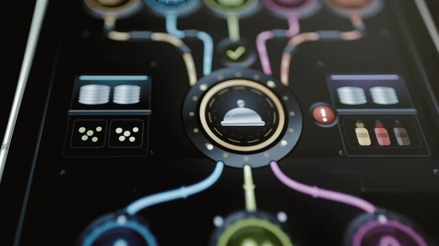 Restaurant service network connects orders and resources