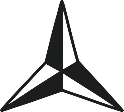 Star icon on a white background simple geometric shape for navigation and direction concepts