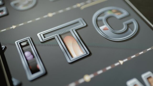 Kitchen letters display embedded culinary imagery