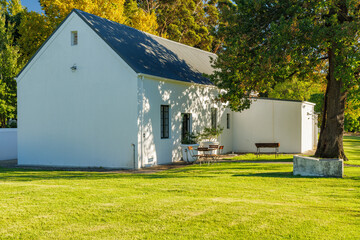 Naklejka premium Small winery house in South Africa