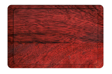 Blank red wooden board for Christmas greetings and designs. © vovan