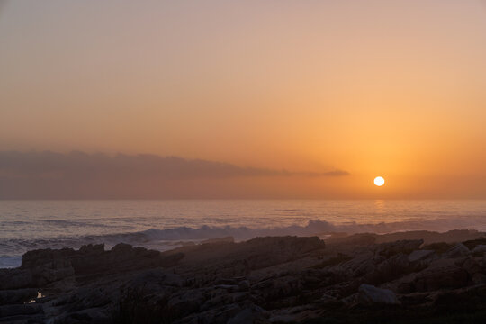 Beautiful sunset over the Atlantic Ocean