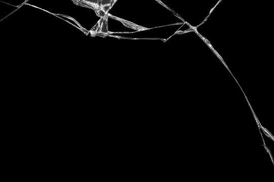 Close-up wrinkles and cracks on LCD screen glass display from smartphone, tablet or monitor from effect smash and fall bumps with detail pattern background, for use as a pattern on tiles or wallpaper