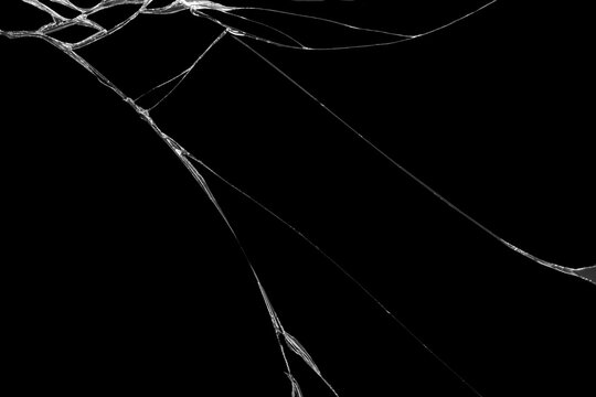 Close-up wrinkles and cracks on LCD screen glass display from smartphone, tablet or monitor from effect smash and fall bumps with detail pattern background, for use as a pattern on tiles or wallpaper