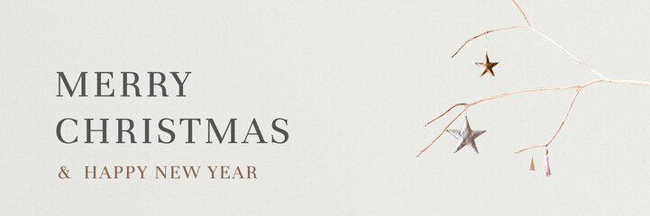 Christmas season's greetings festive social media banner © Rawpixel.com