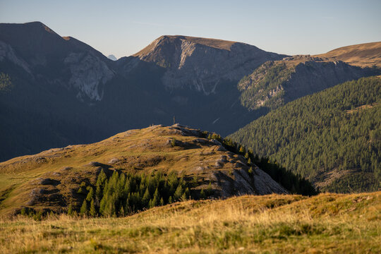 View from the Eisentalh&ouml;he in the Nock Mountains, Austria, in autumn.