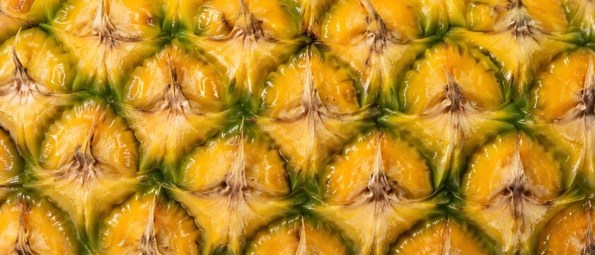 Pineapple Slice Pattern Background