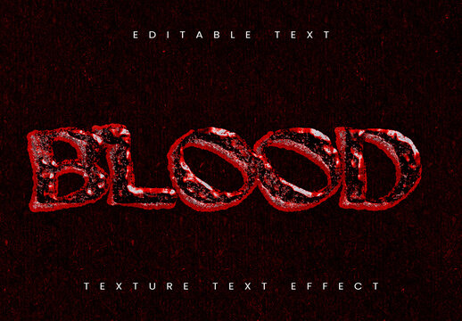Dripping Blood Text Effect With Smart Object