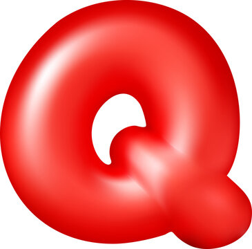 Glossy red 3D balloon number nine