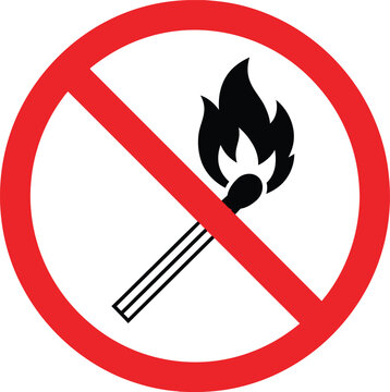 verbotszeichen keine offene flamme nach asr 1.3 p003, safety symbol for fire prevention, no smoking, open flame prohibition, ignition sources, workplace safety, hazard warning, and industrial protecti