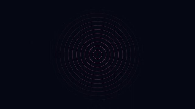 Abstract Pink Concentric Circle Radar Pulse Wave Motion Graphic Background