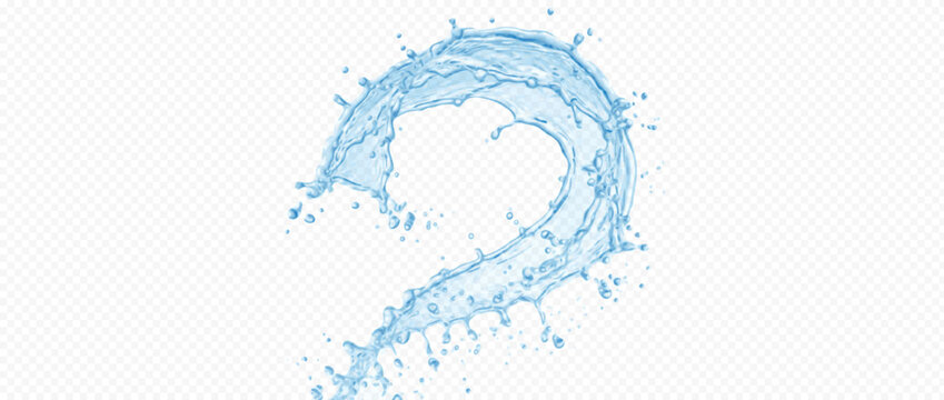 Easy-to-edit vector layers. Water splash swirling in dynamic motion. Useful for mockups and editorial layouts. Five separate layers make the artwork easy to adapt to different designs.
