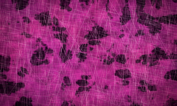 Abstract pink grunge background with dark spots and white scratches