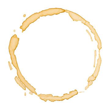 coffee cup stains featuring circular mug ring marks and splash effects, tea ring coffee mug stains, Splashes of cups mugs, cafe menu decoration design illustrated