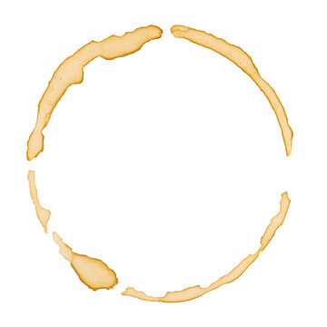 coffee cup stains featuring circular mug ring marks and splash effects, tea ring coffee mug stains, Splashes of cups mugs, cafe menu decoration design illustrated