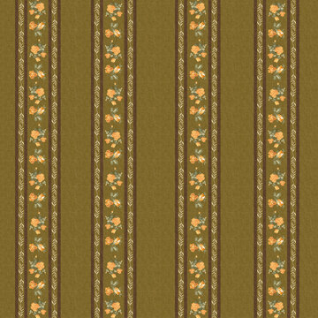 Seamless texture of retro floral wallpaper in 4k resolution