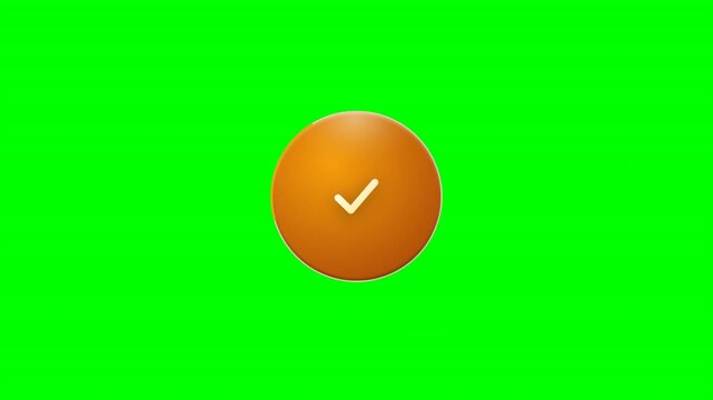 Pago &Eacute;xito Verified Marca de Verificaci&oacute;n Pantalla Verde Animaci&oacute;n.