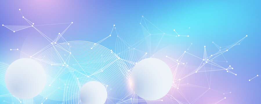 Global network connection concept. Social network communication in the global business. Big data visualization. Internet technology. Vector illustration.