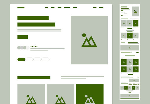 Fashion Website Wireframe Template