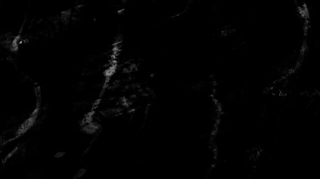 Dark liquid ripple texture with black and white organic motion, fluid waves flowing, abstract background for overlays