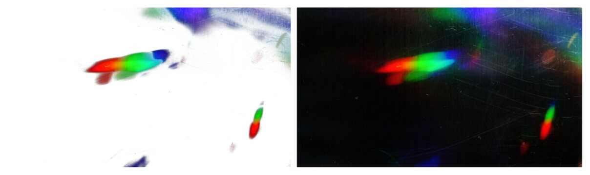 Optical Rainbow Crystal Beam Effect.