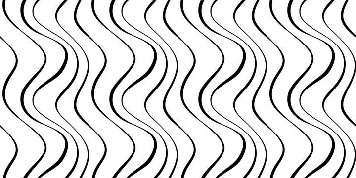 Abstract organic wavy lines pattern background. seamless nature foliage wave line background. Abstract wavy outline background.
