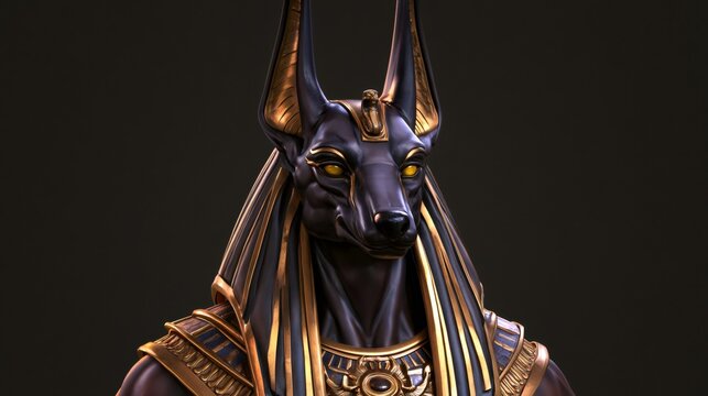 Anubis, egyptian god of mummification and afterlife