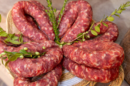 Chicken or pork meat for grilling to eat at the restaurant or at home