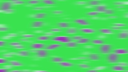 Blurred purple shapes drift across a vibrant green background. Motion creates a soft © KerXing