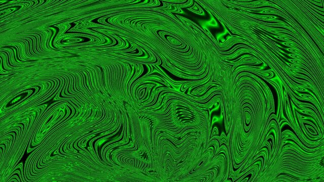 Vibrant green swirls ripple with dynamic motion. Deep shades pulse across the surface