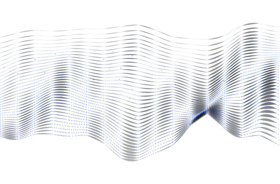 Abstract wavy lines forming dynamic futuristic wave pattern illustration