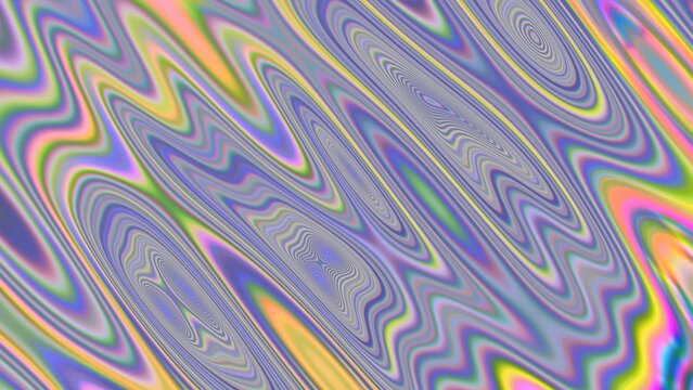 This vibrant abstract pattern features swirling, wavy lines and colorful streaks creating a dynamic and mesmerizing visual effect suitable for various creative projects.