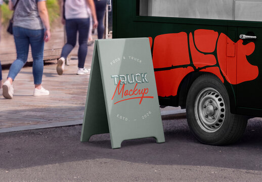 Close View Stand Mockup