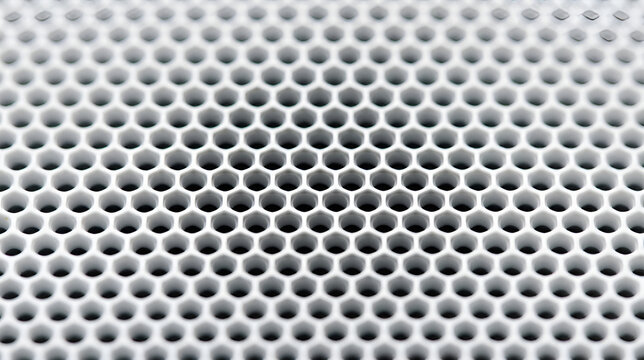 Perforated metal sheet with uniform circular holes